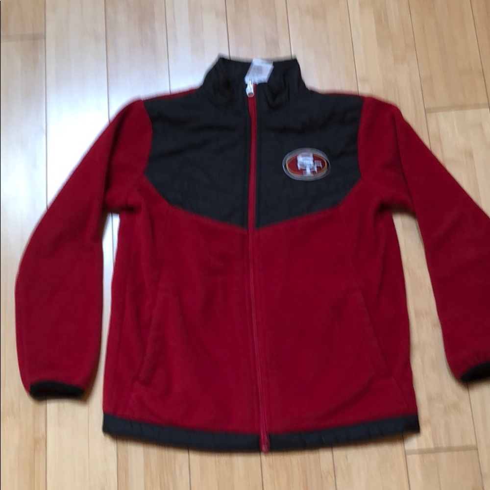 Boys 49ers fleece jacket